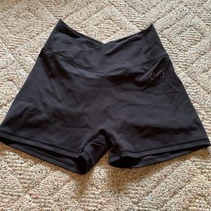 Curves and Combat boots biker shorts